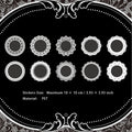 10 Sheets Lace Frame PET Stickers SYJD