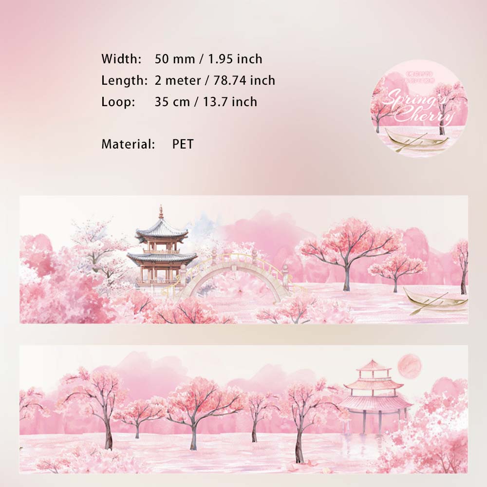 1 Roll Cherry Blossom PET Tape YHSJ