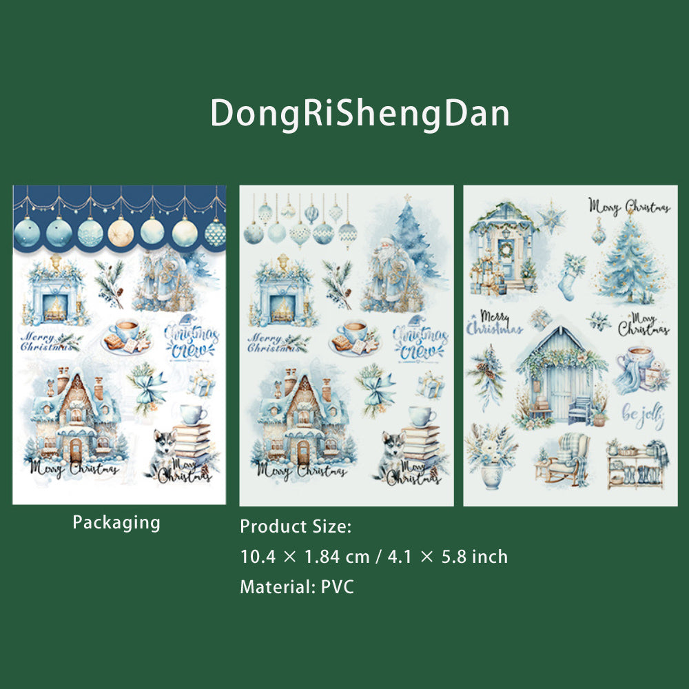 2 Sheets Christmas PVC Transfer Stickers SDPD