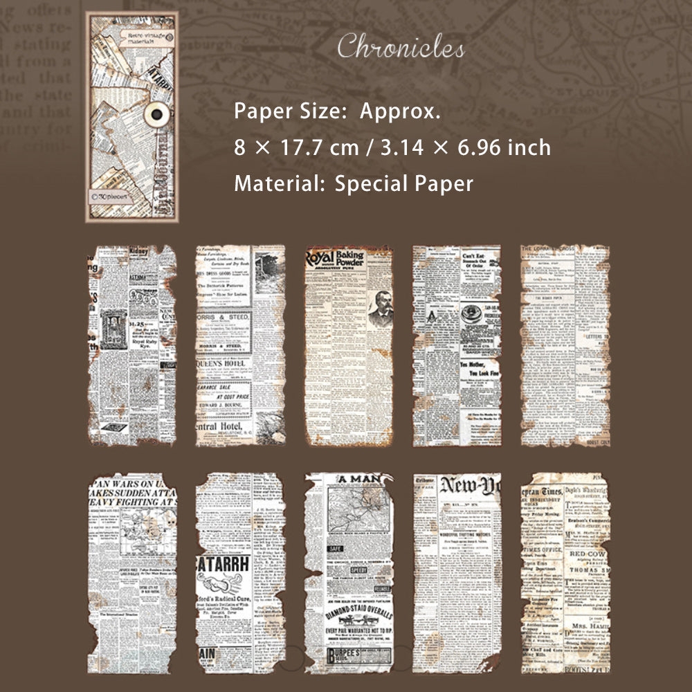 30 Pcs Vintage Scrapbook Paper JMSXL