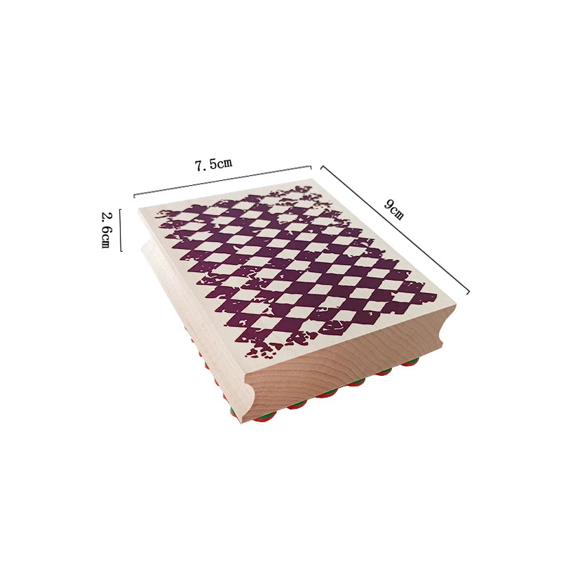 Wooden rubber stamp use and care information