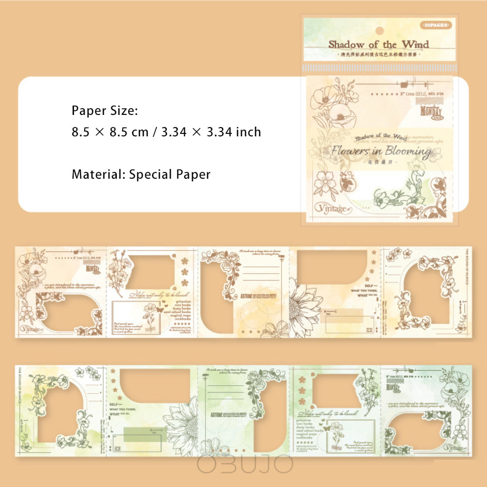 10 Sheets Cutout Notepad Paper QGLY