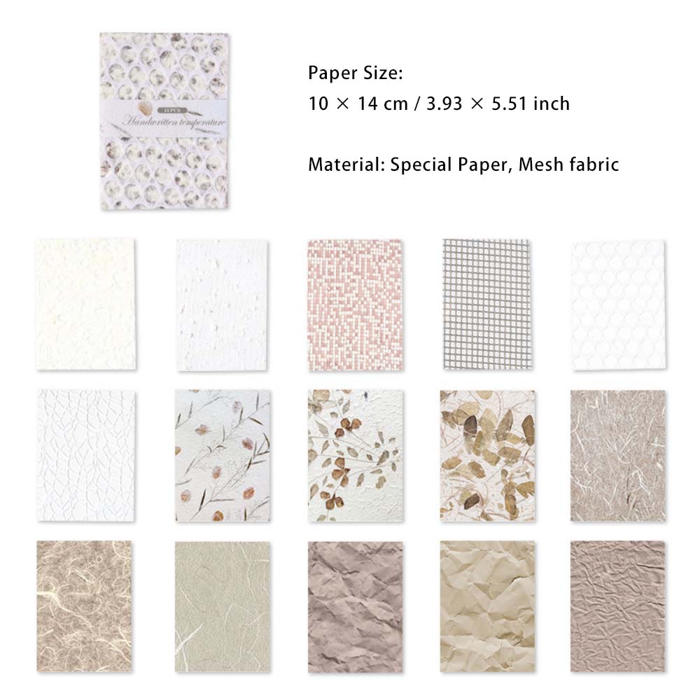 15 Sheets Scrapbook Paper and Textured Paper SXWD