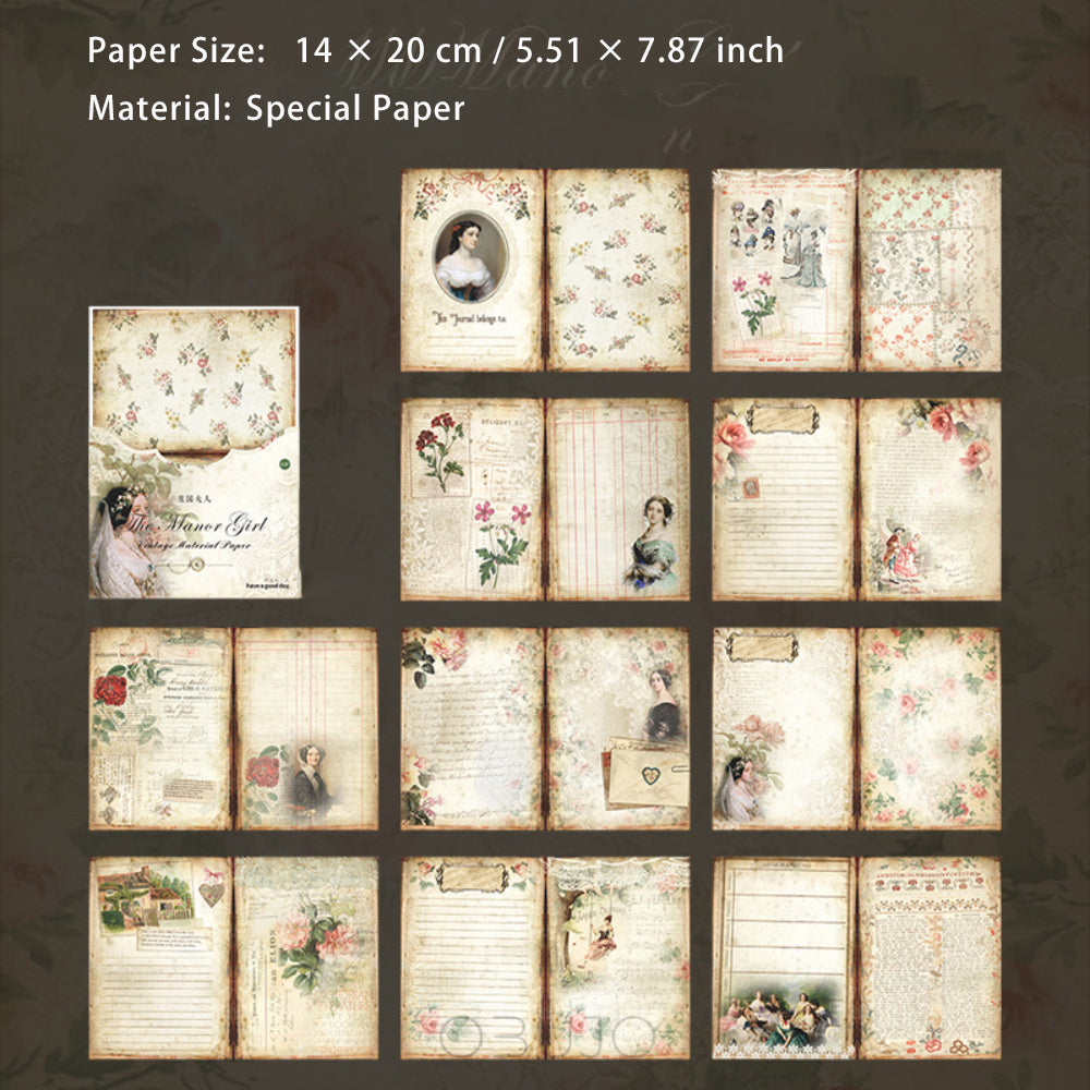 30 Pcs Crative Junk Journal Paper ZYSN