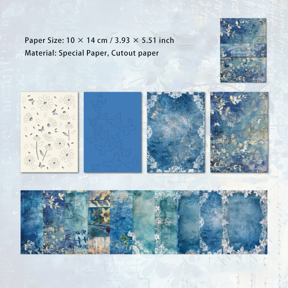 24 Sheets Butterfly Themed Scrapbook Paper ZJHD