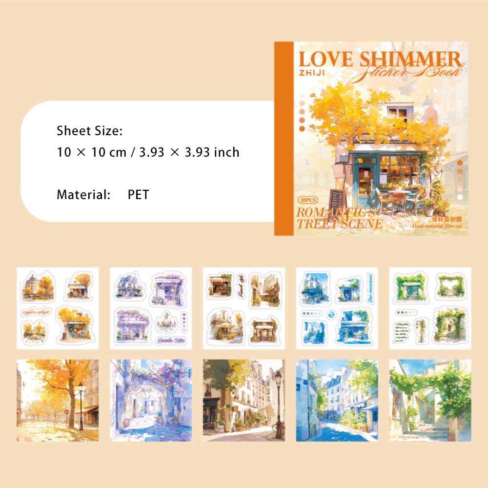 20 Sheets Seasonal Stickers Book LLWG