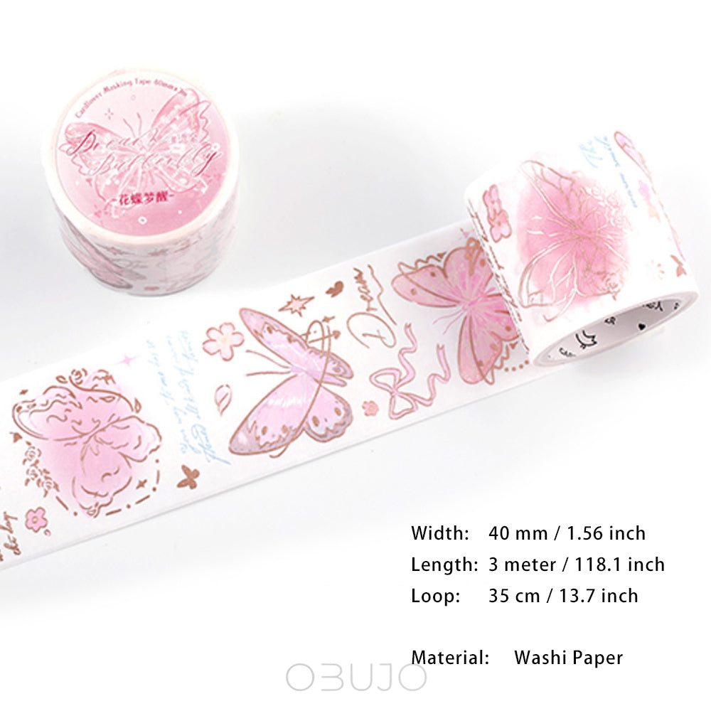 1 Roll Butterfly Washi Tape BFMD