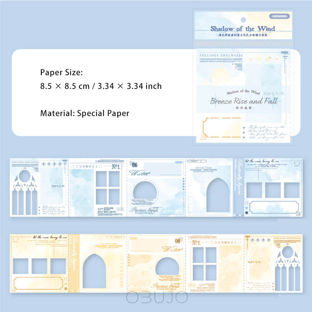 10 Sheets Cutout Notepad Paper QGLY