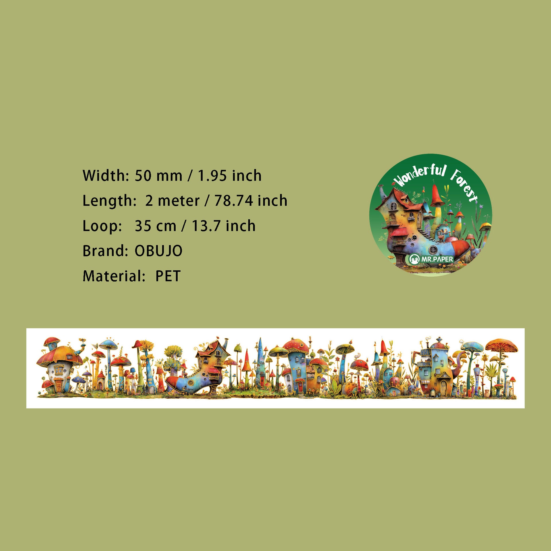 1 Roll Fairy Theme PET Tape THZL