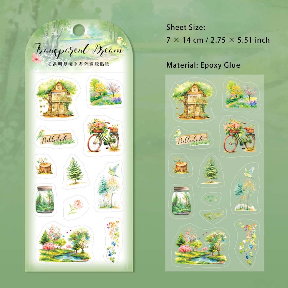 1 Sheet Creative Epoxy Stickers TMMJ