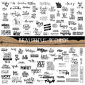 English motivational quote self-adhesive vellum scrapbook stickers 5