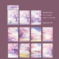 10 Sheets Cheery Blossoms Washi Stickers QKYHXL