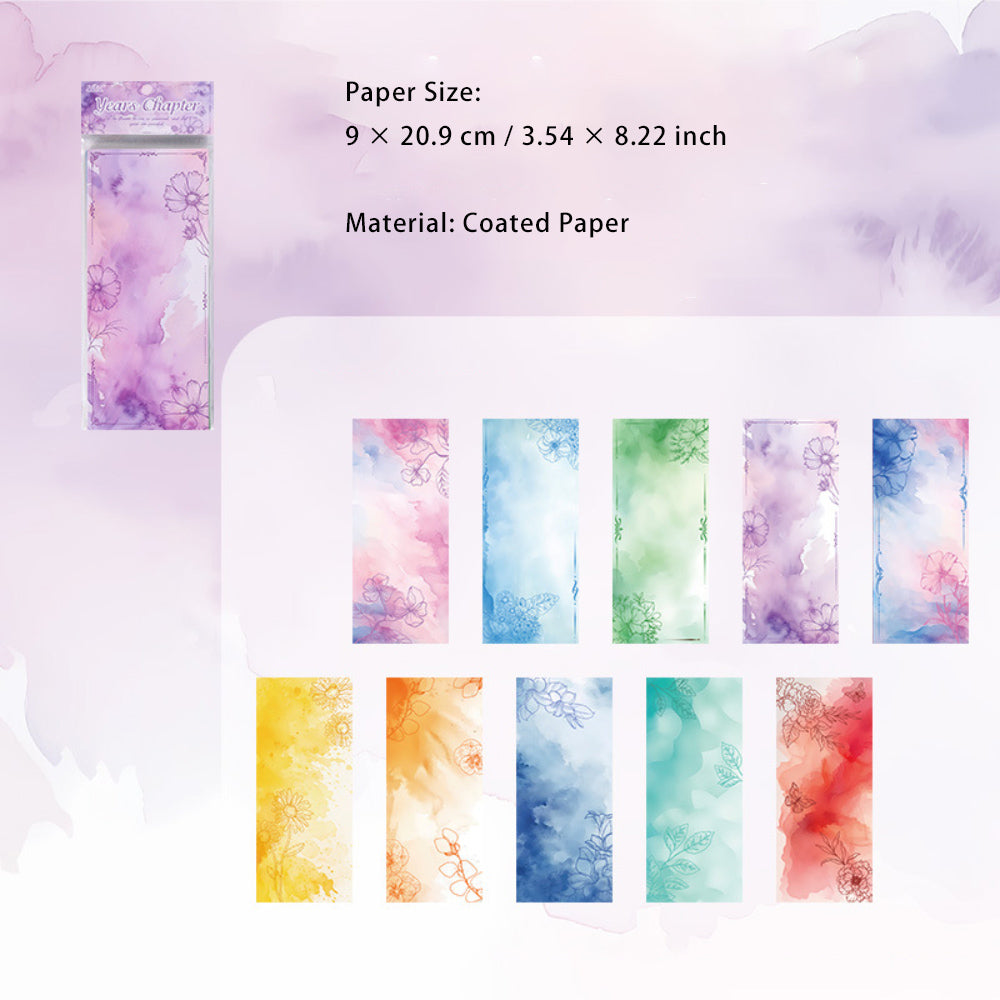 20 Sheeets Watercolor Scrapbook Paper XCGS