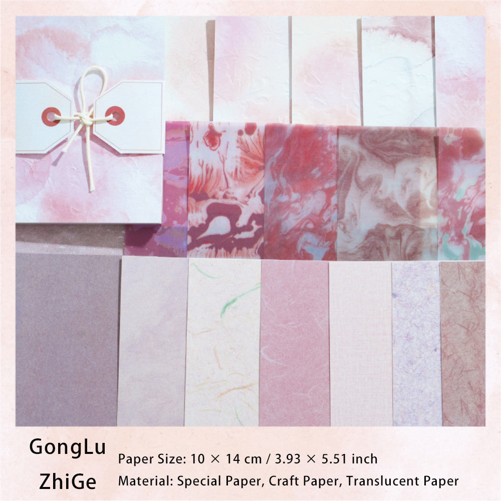 40 Sheets Embossed Texture Scrapbook Paper HYFXY