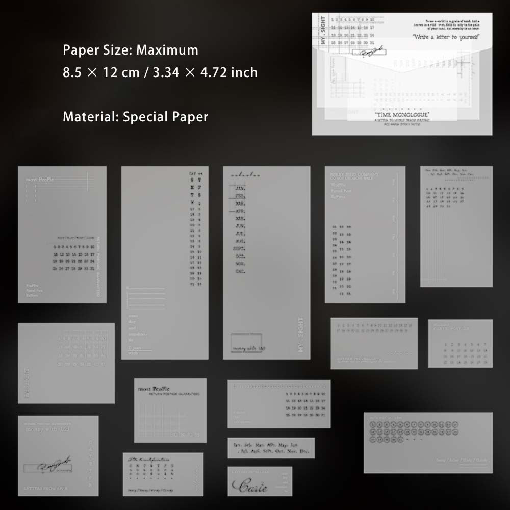 30 Pcs Translucent Notepad Paper ZJYFX