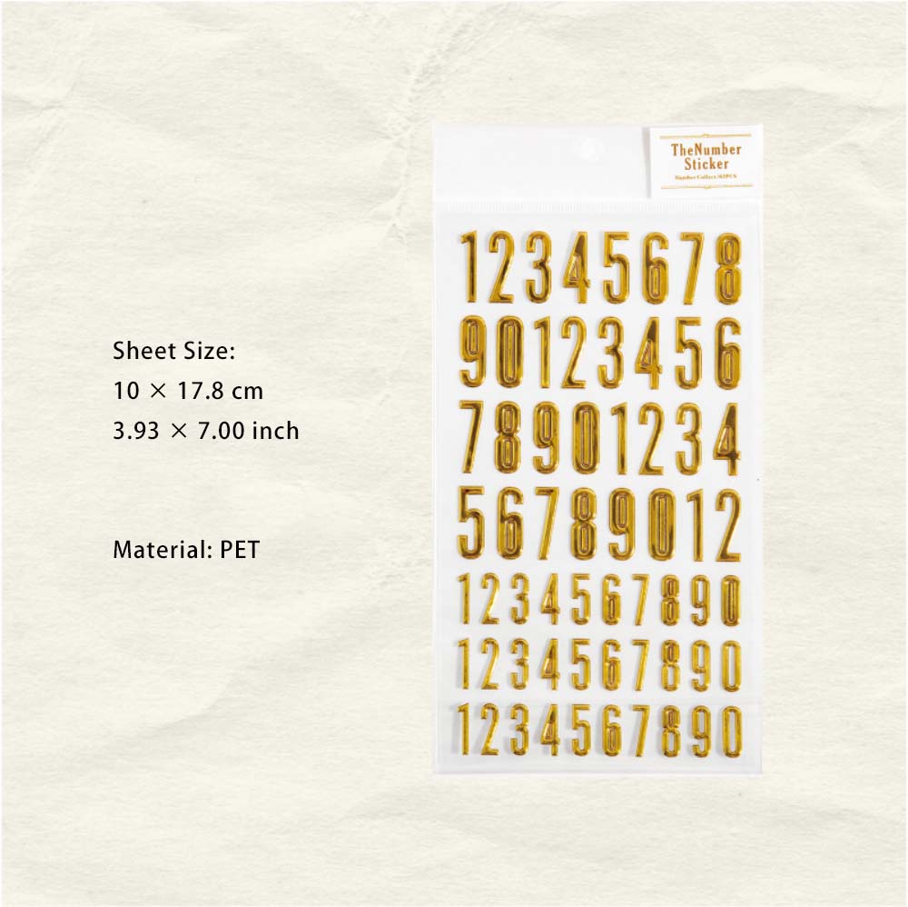 1 Sheet Gold Sliver Alphabet Letter PET Stickers SZYW