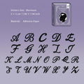 26 Pcs Black Alphabet Stickers YWZD