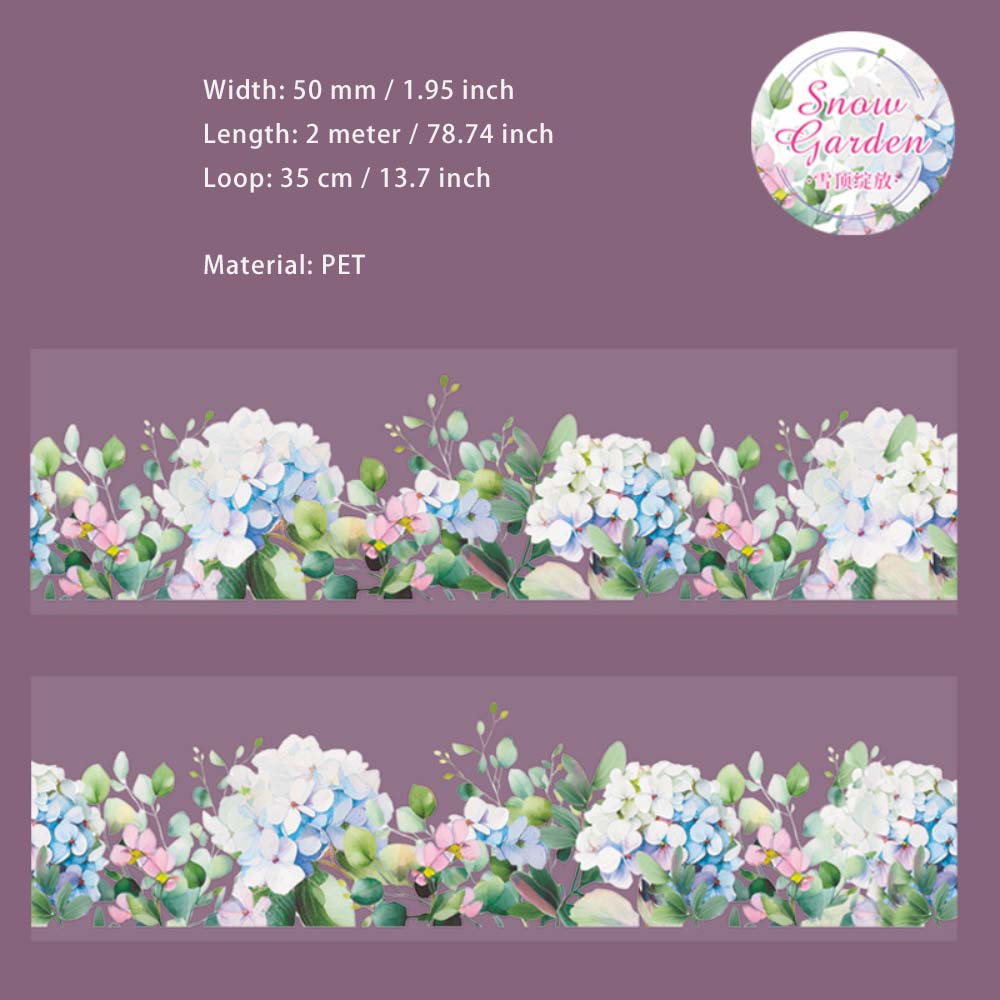 1 Roll White Flower PET Tape XYHY