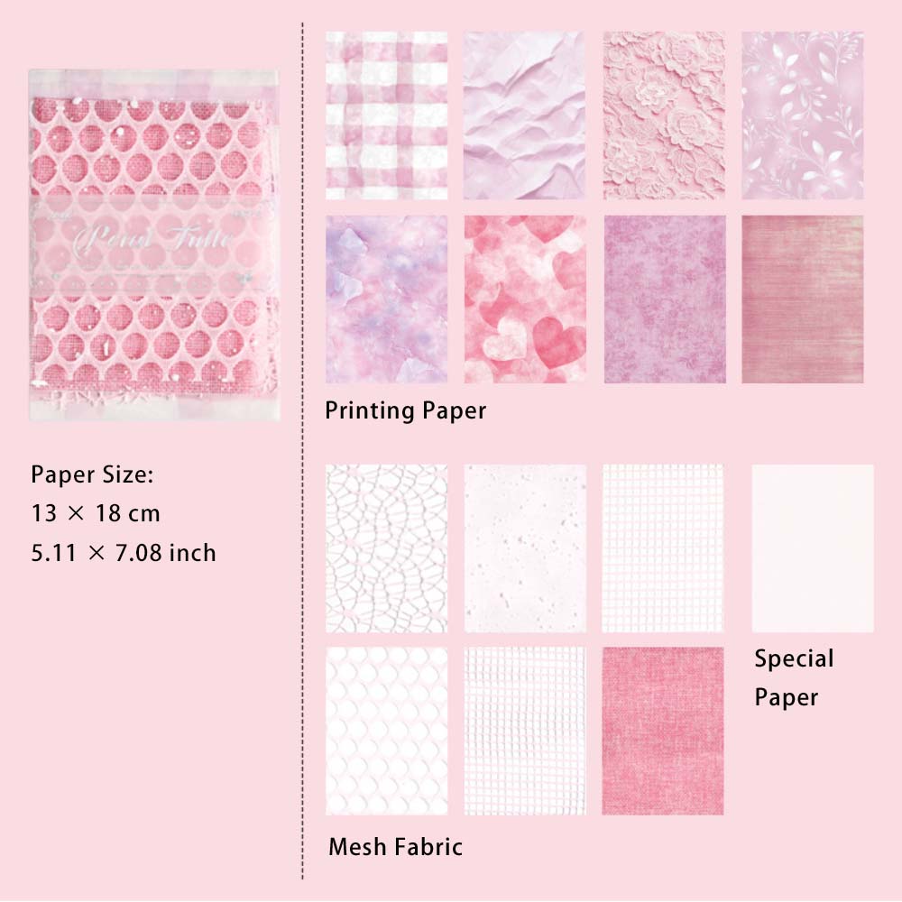 15 Sheets Texture Paper and Scrapbook Paper QSSY