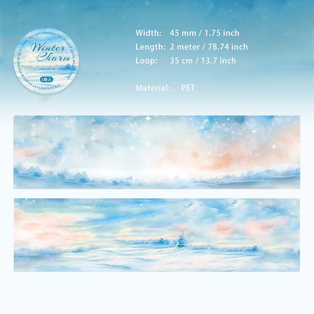 1 Roll Winter Landscape PET Tape DYAR