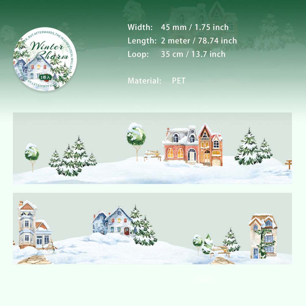 1 Roll Winter Landscape PET Tape DYAR