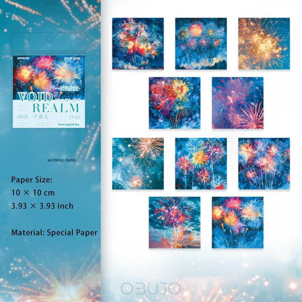 20 Pcs Sky Themed Scrapbook Paper KXJX