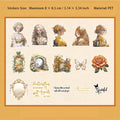 15 Pcs Fairy Girl PET Stickers SGXL