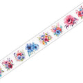 Romantic Watercolor Botanical Wreath Die-Cut PET Tape - Poppy