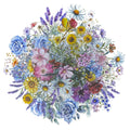 100 Pcs Elegant Watercolor Flower PET Stickers