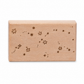 Galactic Fantasy beech wood stamp on white background