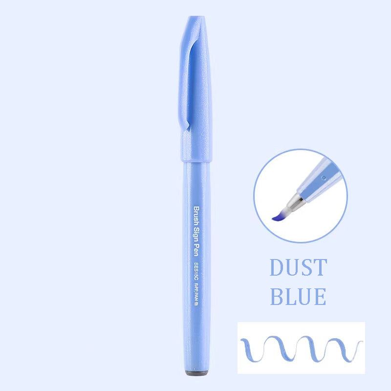 Pentel Touch Sign Pen Brush (SES15C) - Dust Blue