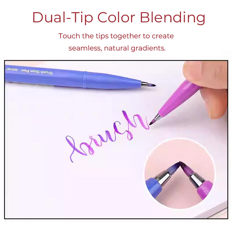 Pentel Touch Sign Pen Brush (SES15C) - Light Brown