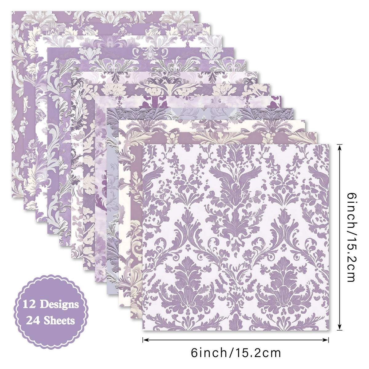 Lilac scrapbook paper pad craft inspiration
