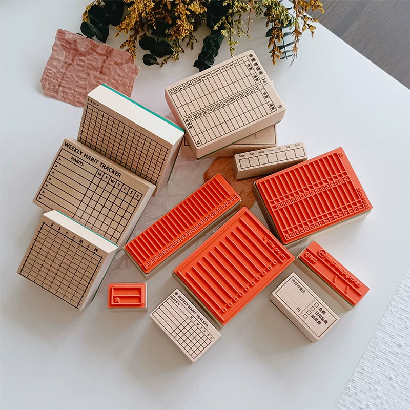 Mini door wooden rubber stamp product detail