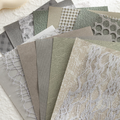 Stone Gray 15PCS mixed mesh and specialty paper assortment