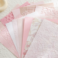 Blush Pink 15PCS mixed mesh and specialty paper assortment