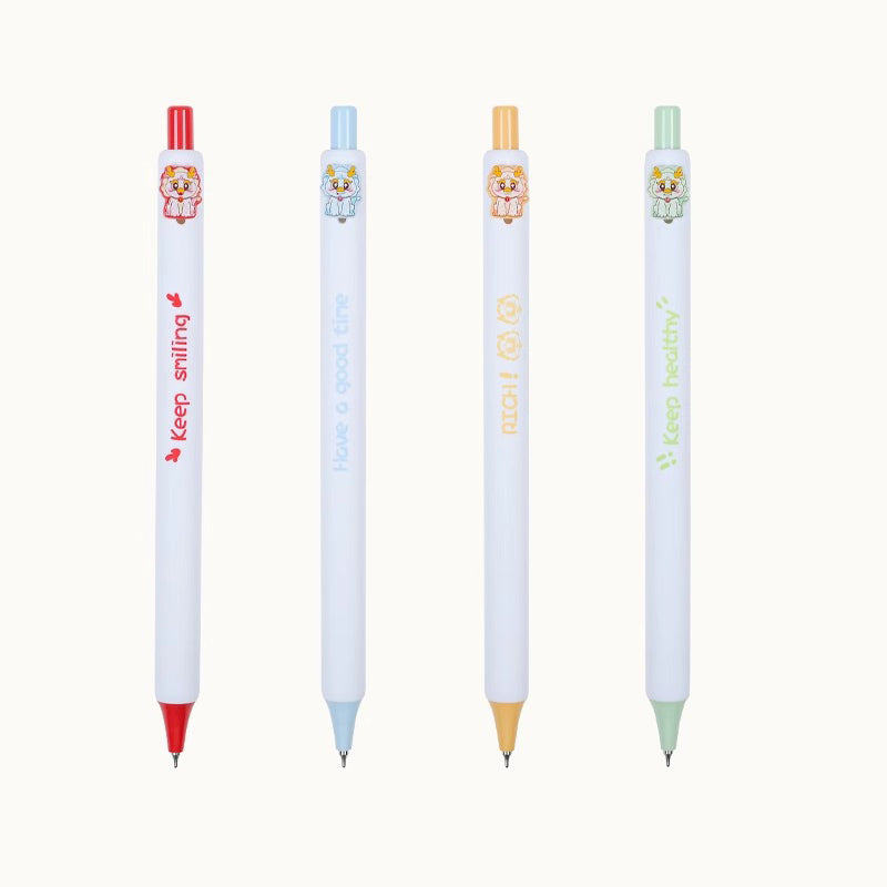 4 Pcs 0.5mm Black Gel Pen DRLM