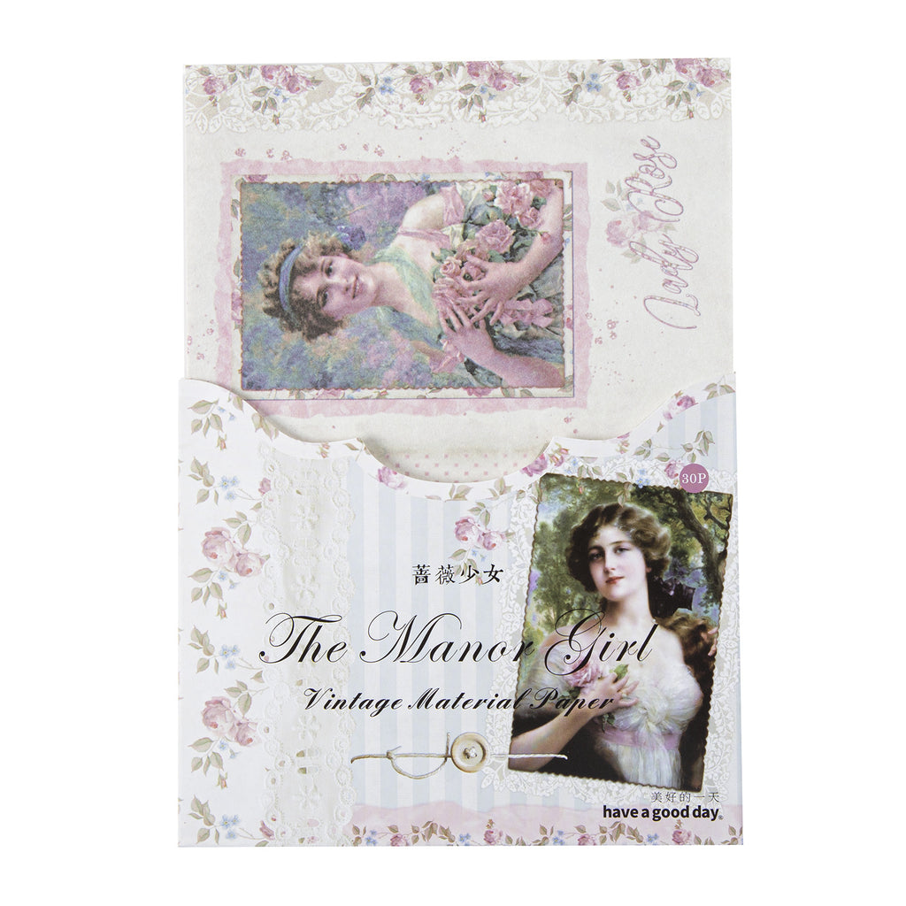 30 Pcs Crative Junk Journal Paper ZYSN