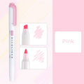Zebra Mildliner WKT7 Double-Sided Highlighter - Mild Pink