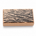 Sea Surface Wooden Stamp showing a dense rectangular field of small ocean-surface ripples on a white background