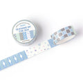 Retro Palette Geometric Grid Washi Tape - Sea
