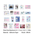 40 Pcs Lifestyle Journal Stickers MMRZ