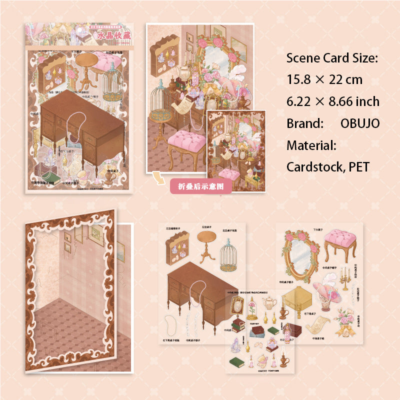 3D Dressing Table DIY Stickers Kit JSSA
