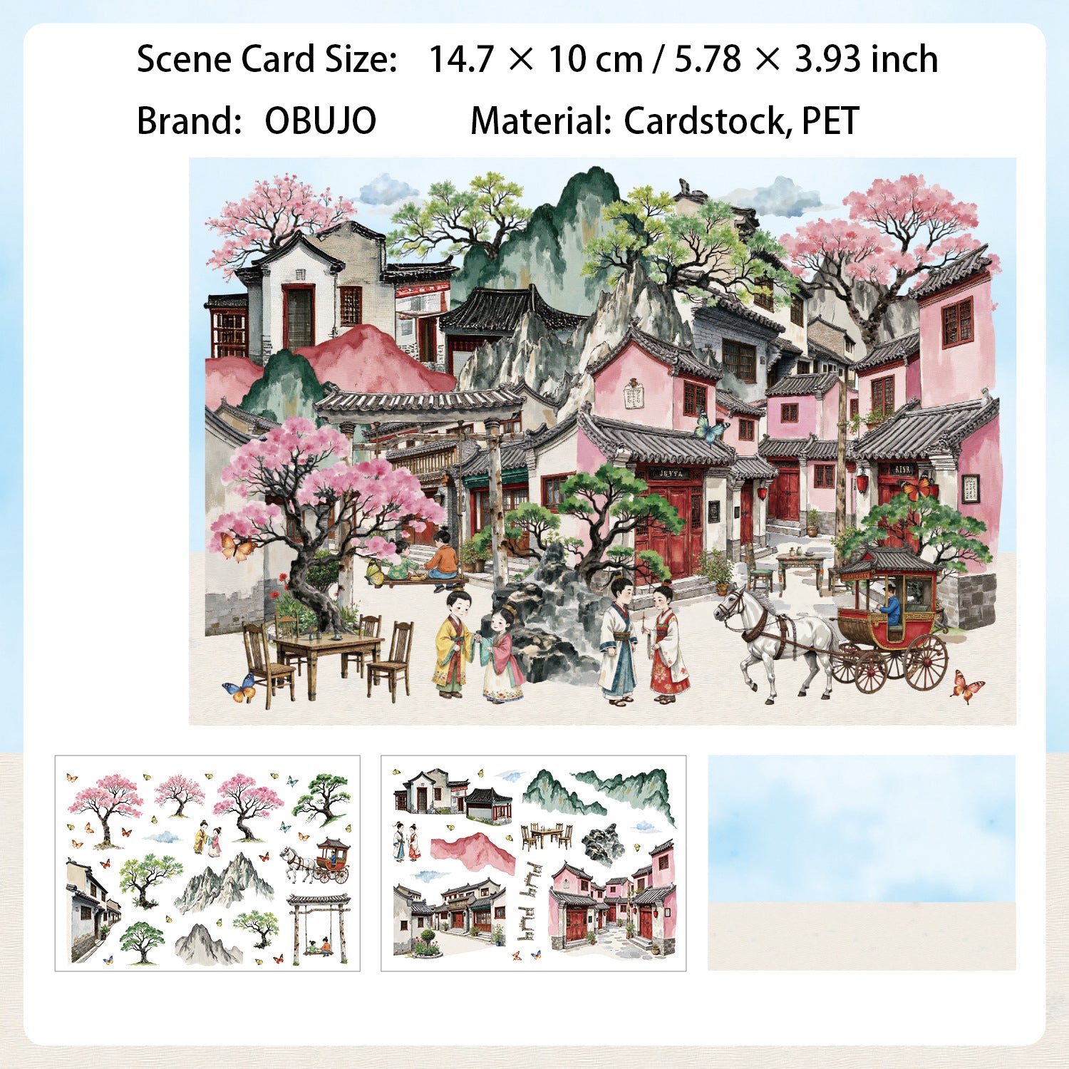 Classical Architecture Scene DIY Stickers Kit WYYT