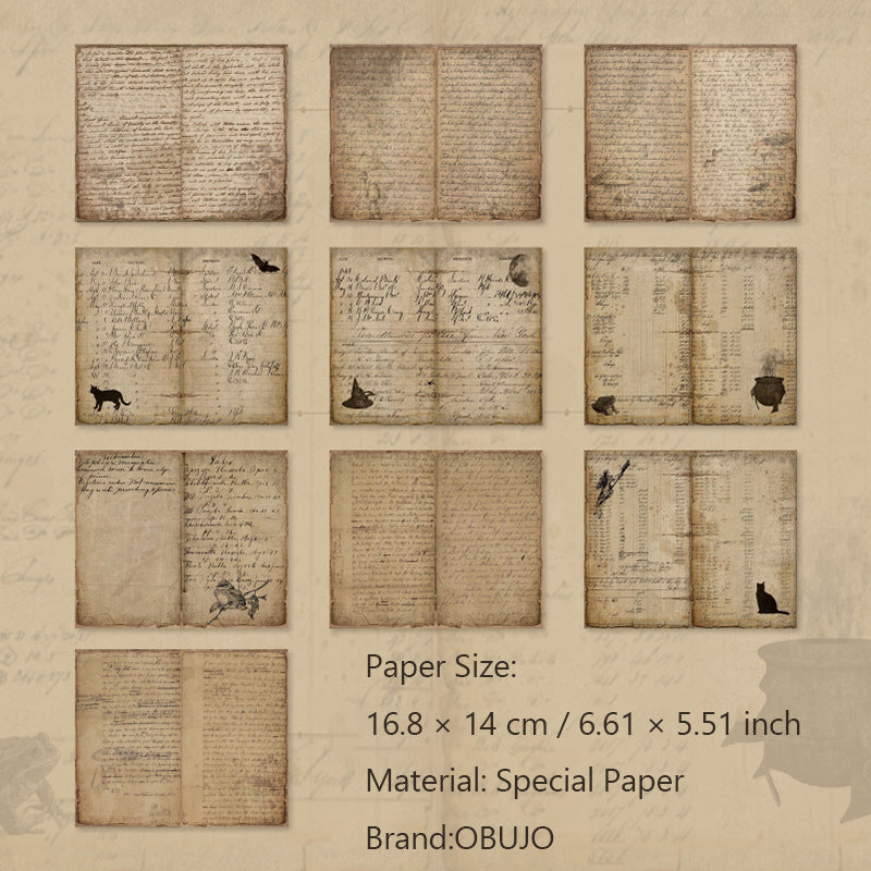 30 Sheets Vintage Journal Paper JYCSG