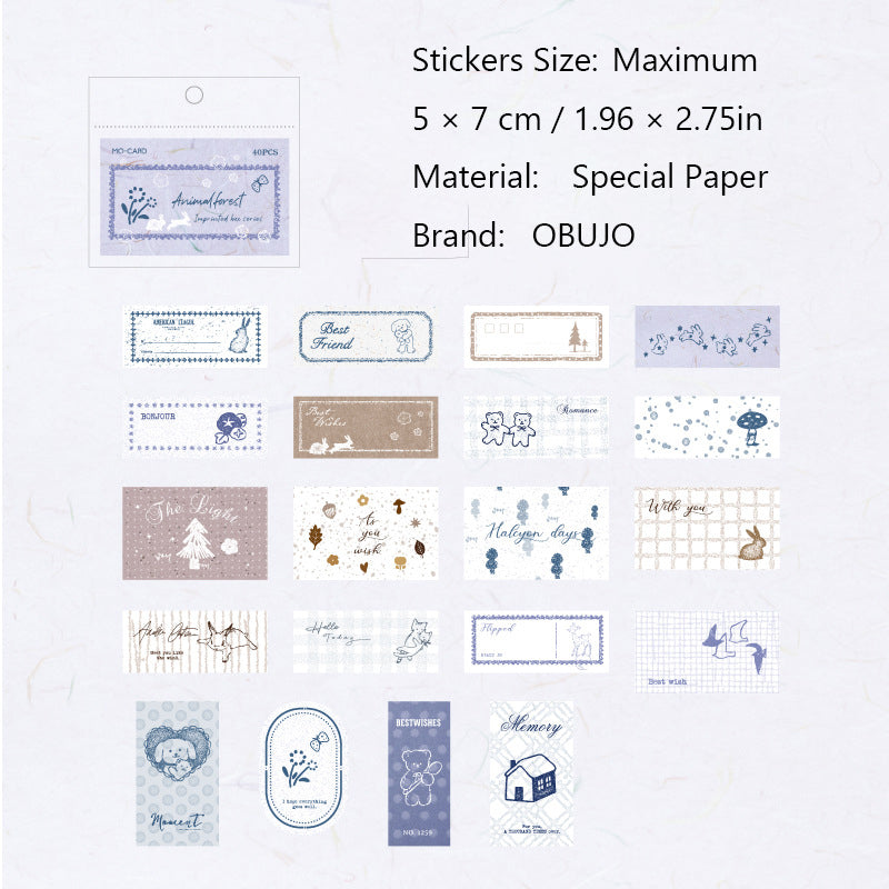 40 Pcs Cute Kawaii Planner Stickers YJXZ