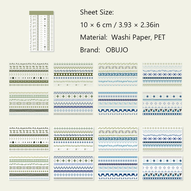 32 Sheets Lace Edged Stickers Book XDBH