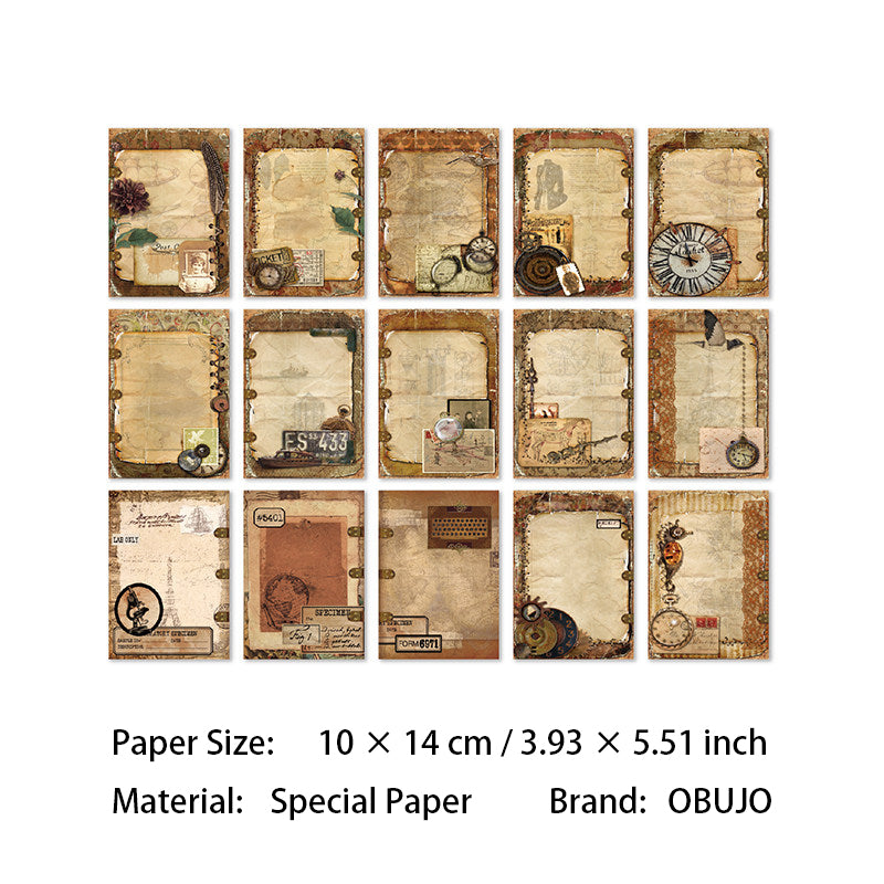 30 Sheets Vintage Journal Paper YGKB