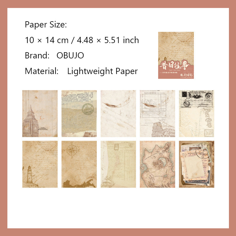 30 Pcs Vintage Junk Journal Paper XRWS