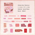 50 Pcs Vintage Words Quote Stickers YFYC